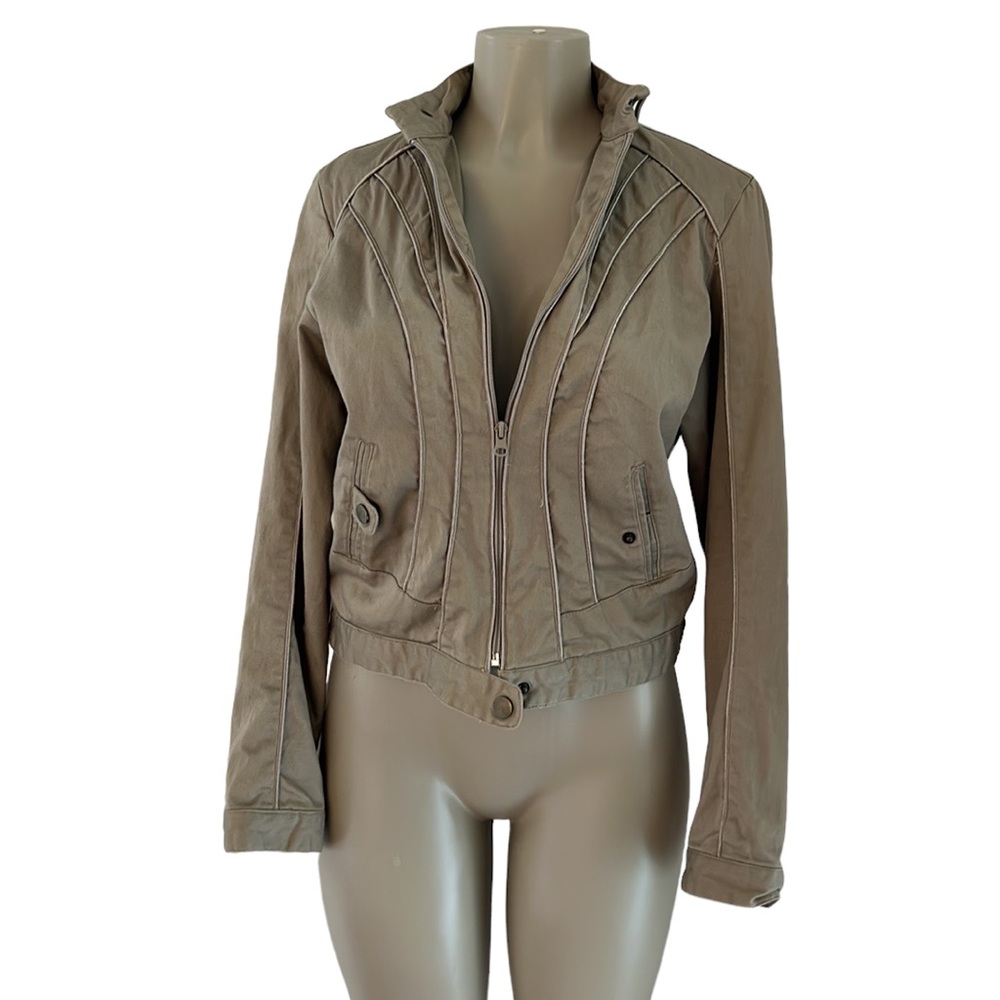 Beige warm jacket